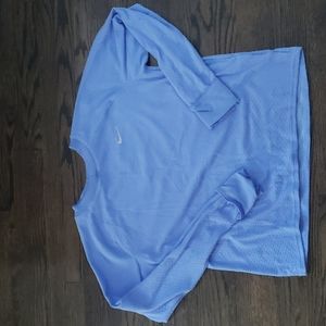 Nike Running Dri Fit Periwinkle Blue Top Size Large